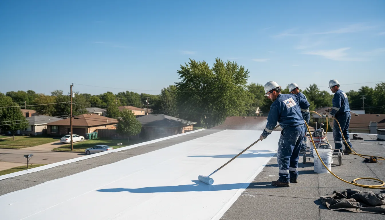 Commercial roof coating in Ravenna, OH near me